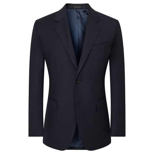 Anniversary Bird Suit Men's Suit Same Style as Wu Lei Star Wool Anti-Wrinkle Easy-Care Suit Jacket and Trousers Suit Men's Navy Navy 48 A(175/96) /Please note waist or trousers