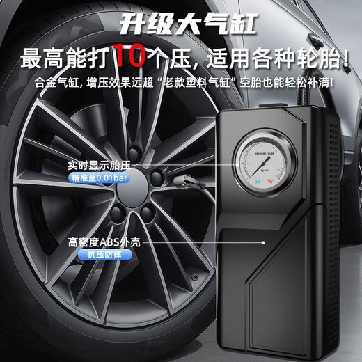 Gongma Wireless Car Air Pump Universal Tire Pressure Testing Nitrogen Air Pump High Power Fast Charging Portable Car Air Pump Official Flagship Version Six-Pump Boost-Super Capacity Battery-1 Second Quick Charge