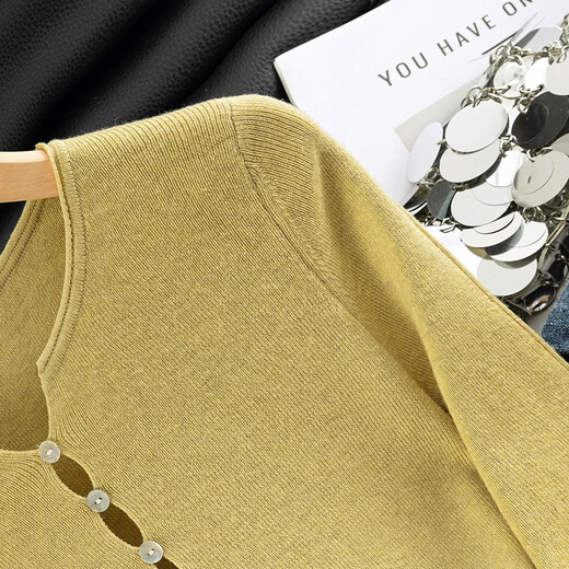 Cypress Sheep Wool Solid Color Knitted Sweater Women's 2026 Spring New Fashion Slim Fit Pullover Top