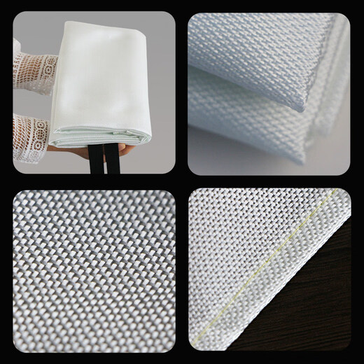 Special fire extinguishing blanket for hotel fire protection kitchen household fire protection certified fiberglass fire blanket commercial fire escape large size 1.5 meters white fiberglass fire blanket丨CE certification丨thickened