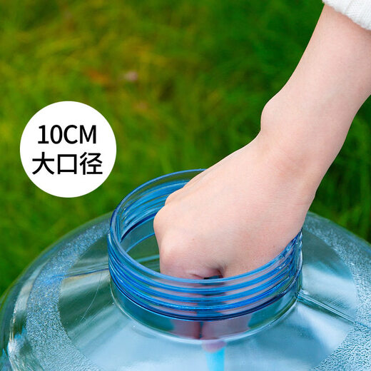 Japan imported high-quality water bucket with its own faucet, outdoor plastic bucket, pure mineral water bucket, car-mounted self-driving camping camping household water storage bucket 18.9 liters round bucket with faucet + hole cover + brush