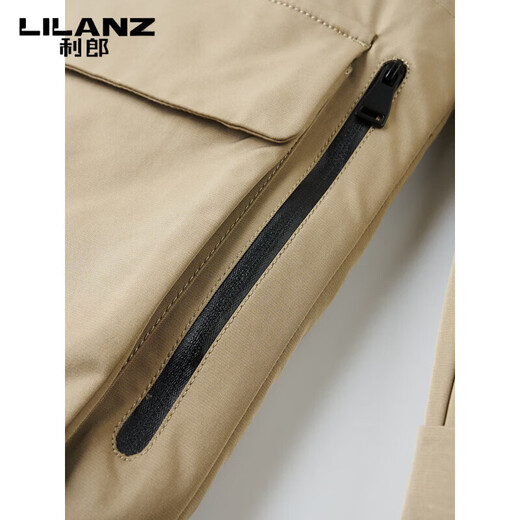 LILANZ высококачественный открытый пуховик с капюшоном, мужской утолщенный и теплый зимний пуховик, рабочая куртка серого цвета 4XL 195 рекомендуется 200-215Jin Jin равен 0,5 кг