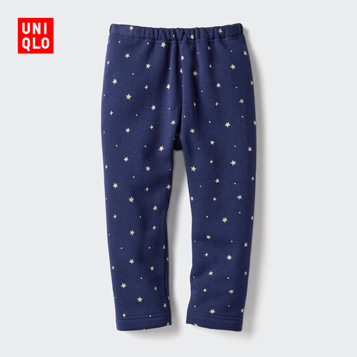 UNIQLO infant and toddler polar fleece leggings can be worn outside pants 25 autumn and winter new style 478433 69 navy 90