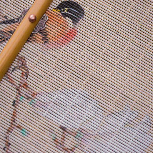 Fantasy ancient style folding bamboo intangible cultural heritage tassel waist fan, rollable banana fan, dance fan, jade bamboo folding fan, portable cattail fan, fan box plus 13 yuan, fan style remarks, intangible cultural heritage handmade fan