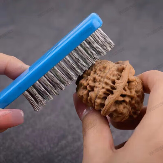 FACE MINI literary brush, wire brush, walnut brush, cleaning gaps, Rudraksha olive core bracelet, polishing, patina base