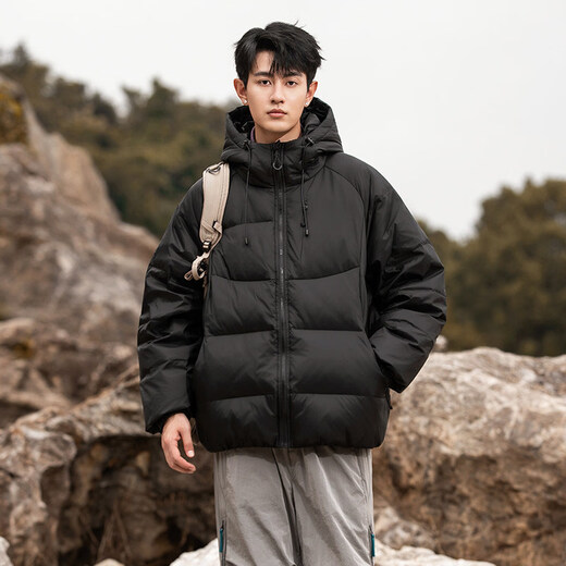 Snow Flying (SNOWFLYING) высококачественная мужская зимняя куртка-пуховик 2025 года, новая модная морозостойкая и теплая пуховая куртка мужская зимняя одежда Cang Yue Blue 2XL подходит для 170-190 Jin Jin, вес 0,5 кг