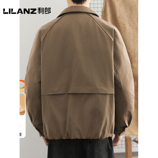 LILANZ official down jacket men's winter trendy brand loose white duck down executive jacket men's solid color warm top W5905 Cocoa-Flagship Model M (about 100~120Jin Jin equals 0.5kg can be worn)