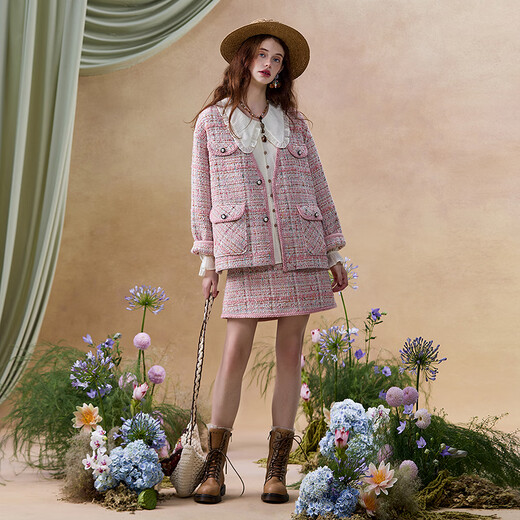 Wancaoyi (wancaoyi) 2026 spring new set H26131511 pink XS