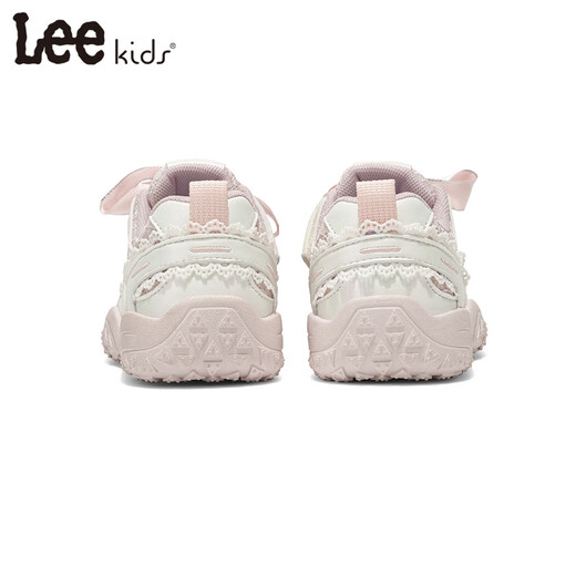 LEE KIDS children's sports shoes, running shoes for middle and large children, 26 spring new running shoes, non-slip wear-resistant running shoes, casual shoes, pink 26, inner length 16.9cm, suitable for feet 15.9-16.4cm long