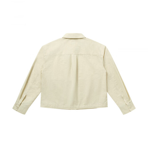 HAZZYS Women's Clothing Spring Women's PHIZ Series Loose Short Shirt Women ASCSK1DAX04 Milky White IV S (155/80A 36)