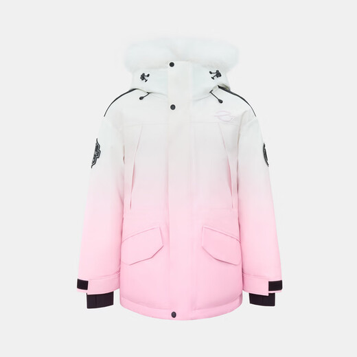 Flying in the Snow Red Book Hot Style Ice and Snow Series Winter New Men's and Women's Raccoon Fur Down Jackets Thick Workwear Skiing Versatile Fashion Cocoa Sunset Powder | 9BV1 S /165/88A