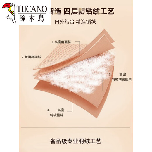 Woodpecker (TUCANO) official 2026 new style down pants for middle-aged and elderly women, thickened, warm and cold outer wear, straight pants, winter trousers, Obsidian Black M, recommended 105 Jin Jin equals within 0.5 kg