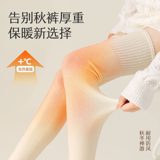 Bamboo long lamb wool over-the-knee long socks for women, knee-pads and calf socks for autumn and winter, keeping warm and slimming, non-slip and not tight on the thighs, dark gray over-the-knee + black knee pads, 2 pairs, one size fits all, 35-40, real lamb wool_warmth and cold protection_micro-pressure slimming