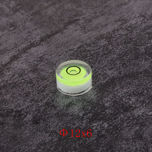 Fantasy universal level round level bubble green level ruler with scale small bubble level liquid bead measuring tool accessories 12x6 green