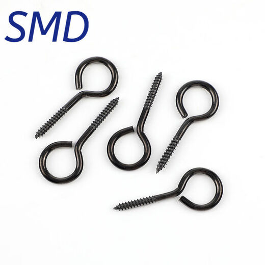 04 Stainless steel sheep eye self-tapping screws, black ring self-tapping screws, wear-resistant ring-shaped thumb screws, M5*6510 pieces