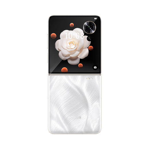 Honor Magic V Flip new small folding screen 4.0-inch large external screen AI smartphone Honor Magic V Flip champagne powder 12GB+256GB