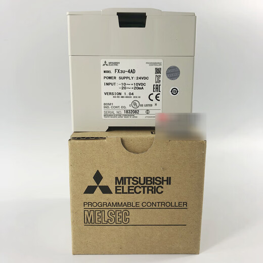 Customized PLC analog temperature output and input module FX3U-4AD/4DA-TC/PT-ADP 1PG Mitsubishi FX3U4AD