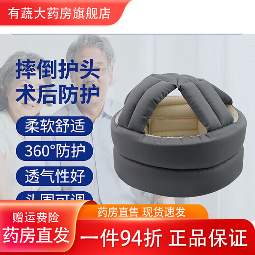 Universal anti-fall protection artifact for the elderly, anti-collision headgear, autumn and winter headgear, anti-fall headgear, middle-aged and elderly people after craniotomy surgery, lilac purple thread, radiotherapy and chemotherapy rate after craniotomy surgery
