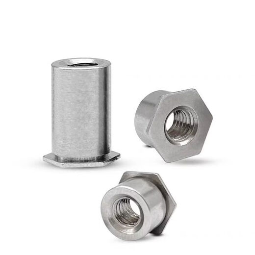 Sailotou 04 through hole pressure riveting stud SOS5MM4 pressure riveting column M2MM4M5M6 through hole stud nut stainless steel M2* outer diameter 4 points 2 minus 00 pcs