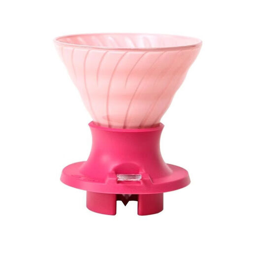 Colored glass smart cup V60 coffee filter cup drip extraction cup coffee utensil hand brew filter cup long glass smart cup contains 40 pieces of original filter paper