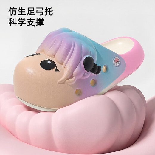 Bermuda Qingchen My Little Pony Sandal Slippers for Girls and Children 2026 New Indoor and Outdoor Home Non-Slip Baotou Parent-child Slippers for Men Purple Blue Pink 33-34 Standard Code