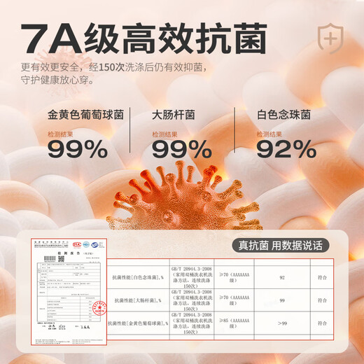 Septwolves 7A antibacterial and antistatic round neck sweatshirt spring and autumn new casual long-sleeved T-shirt tops for men 001 (black) XL 175/92A