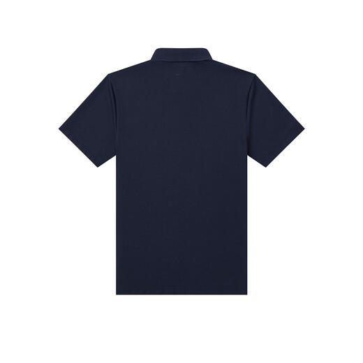 HAZZYS Men's Clothing 2026 New Summer Moisture Absorption Quick Drying/Sunscreen UPF50+/3A Antibacterial Short Sleeve Polo Men's Dark Navy Blue DN M (170/92A 46)