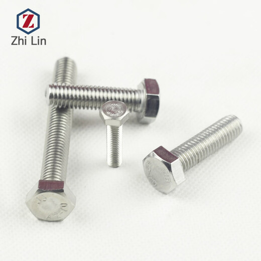Zailu M4 304 stainless steel external hexagonal screws DIN933 external hexagonal bolts GB5783 Factory direct sales M4 12