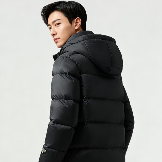 Wakailong Jingdong Fashion Clothing High-End Black Gold Down Jacket Men's Winter Extremely Cold Thick Extra Thick Warm Winter Top Black XL