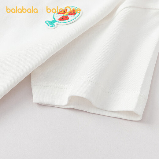 BalaOne children's short-sleeved t-shirt for boys and girls 2026 summer solid color casual tops