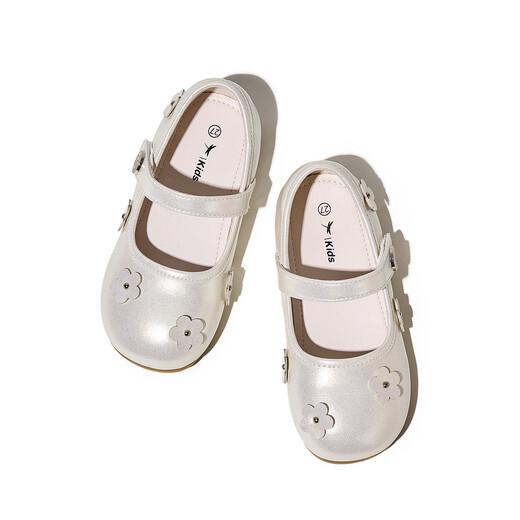 Red Dragonfly Girls Shoes 2026 Spring Children's Single Shoes Princess Shoes Girls Small Leather Shoes Q61BD027 Beige 27