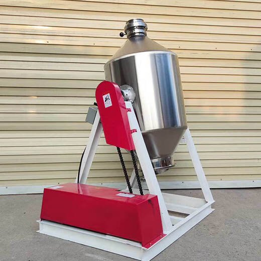 Stainless steel drum mixer chemical powder premix mixing tank waist drum mixer mechanical equipment 500KG drum (customized)