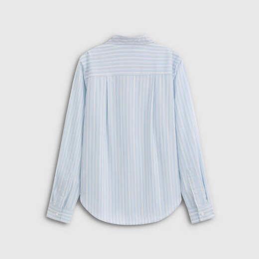 GAP Women's 2026 Spring New Cotton Bear Embroidered Colorful Striped Loose Long-Sleeved Shirt Top 859838