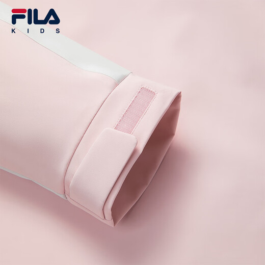 FILA children's jacket 2026 spring new style girls' outdoor loose hooded top for middle and large children red pink-PK 140