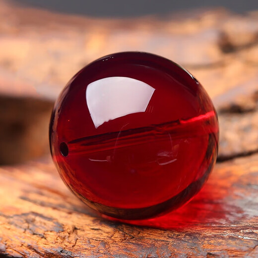 Shiyin Natural 7A Water Purified Blood Amber Loose Beads Single Beads Raw Stone Amber Beeswax Bracelet Buddha Beads Multi-Bear Bracelet DIY Accessories 7A Grade Selected 18mm/Single Bead