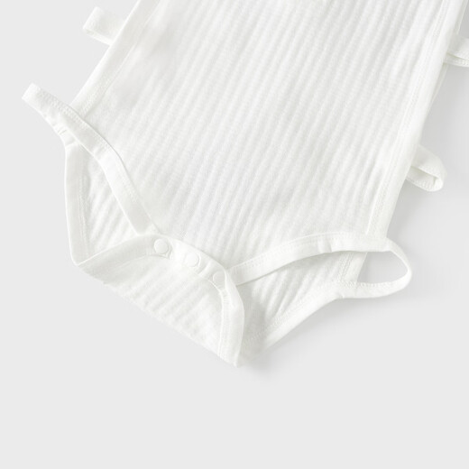 Tongtai (TONGTAI) baby sleeveless coverall summer thin cotton baby Pipa jumpsuit newborn triangle harem white 66cm