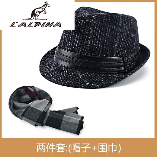 Alpina Kangaroo Men's Hat Autumn and Winter Middle-aged and Elderly Hats Men's British Gentleman Hats Spring and Autumn Elderly Dad Hats Brown Thick One Size