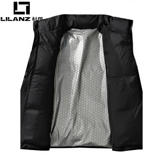 利郎（LILANZ）高档休闲羽绒服男士冬季2025轻薄款立领外套宽松帅气防寒面包服潮 灰色 M