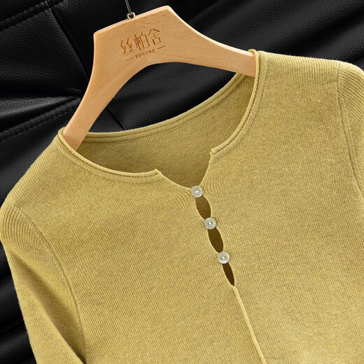 Cypress Sheep Wool Solid Color Knitted Sweater Women's 2026 Spring New Fashion Slim Fit Pullover Top