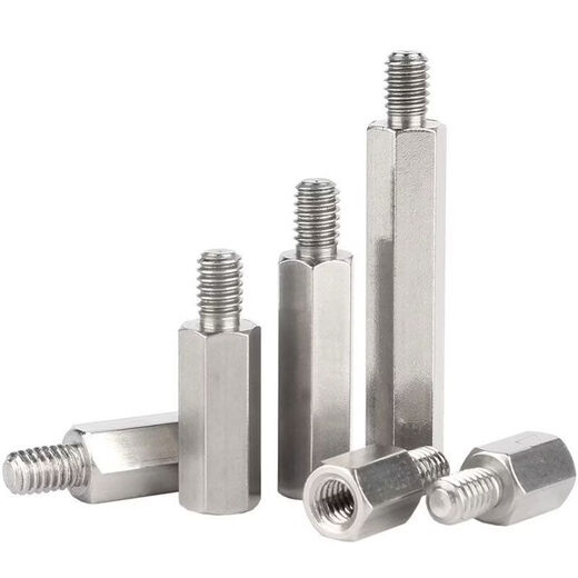 CLCEY factory wholesale 304 stainless steel single-head hexagonal stud M4M6 single-pass chassis motherboard screw connection column isolation M4*70+6100 pcs