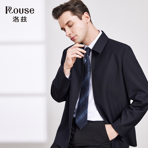 Lozi crisp, stylish & windproof and easy-care lapel jacket spring and autumn middle-aged men's business casual loose jacket