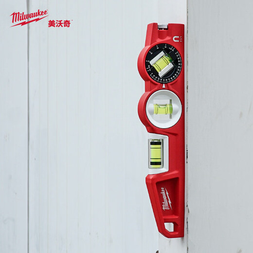 Milwaukee Milwaukee level high-precision aluminum alloy with magnetic three-bubble ruler 4932459096 (three-bubble)