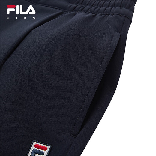 FILA FILA children's trousers 2026 spring new wide-leg pants for men, middle and large children RD royal blue-NV 140