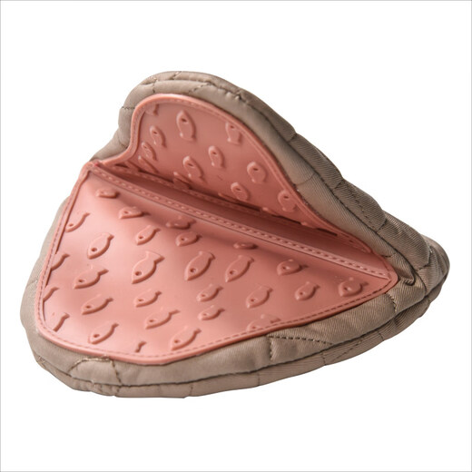 Hanjing Longjing Pomelo anti-scalding gloves thickened silicone insulation oven microwave casserole hand clamp baking household anti-slip clamp pink 1 piece