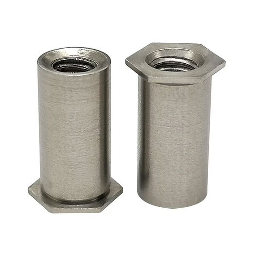 CLCEY Stainless Steel Through Hole Pressure Rivet Stud Hexagonal Sheet Metal Pressure Rivet Nut Column Pressure Plate Stud SOSM2M25M5M6M8 SOS-M2-61000 Bottom Hole 4 Points 2