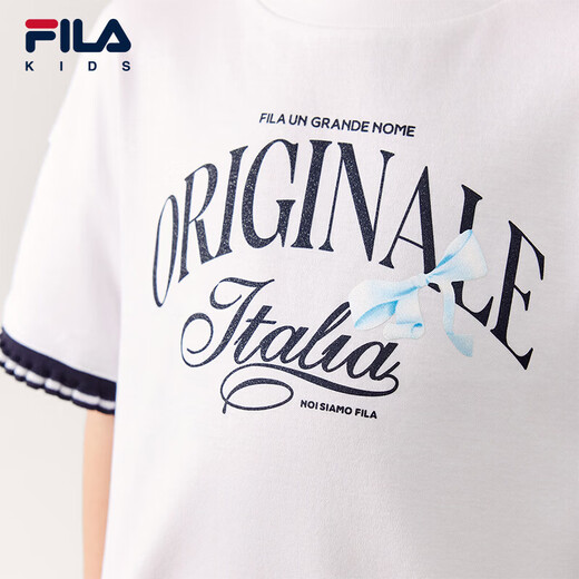 FILA children's clothing short T-shirt 2026 spring girls short-sleeved T-shirt