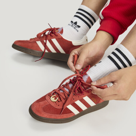 Adidas He Cong's same T-toe shoes HANDBALL SPEZIAL New Year's sneakers Adidas Clover Glory Amber/Han Jade White/Resin Yellow 35.5