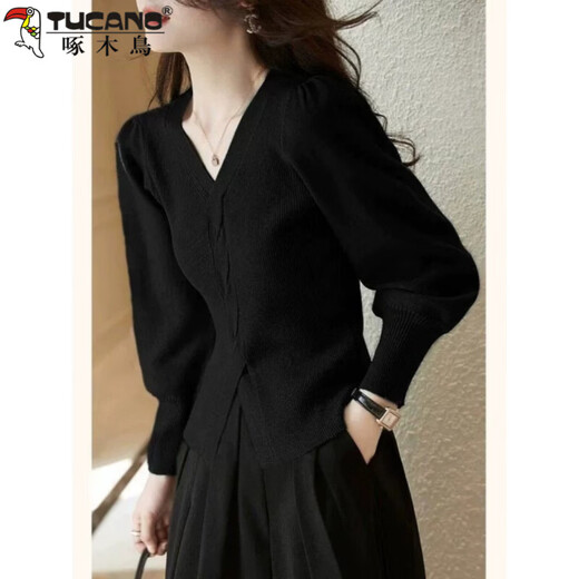 Woodpecker (TUCANO) half turtleneck knitted bottoming shirt for women in spring and winter, stylish large size warm top with sweater, waist slimming, coffee color M, recommended 90-100Jin Jin is equal to 0.5 kg