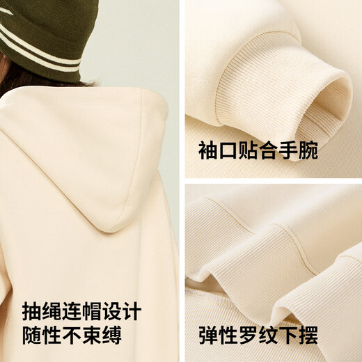 Pull back sweatshirt men's spring and autumn youth hooded heavyweight bottoming shirt men's high-end commuting versatile casual men's jacket white (modern chest label) S /165 (85Jin Jin is equal to 0.5kg -100Jin Jin is equal to 0.5kg)