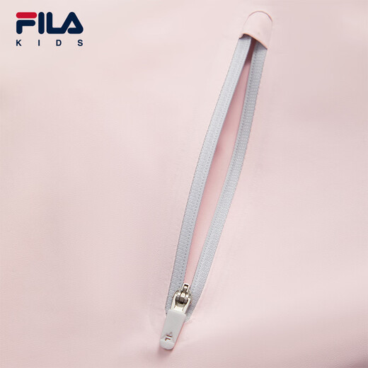 FILA children's jacket 2026 spring new style girls' outdoor loose hooded top for middle and large children red pink-PK 140